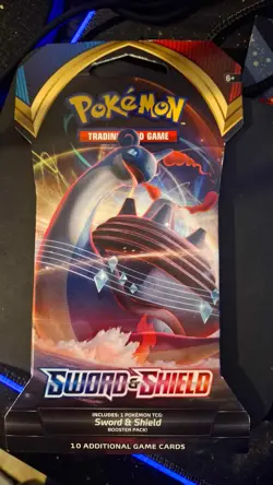 Sealed Pokemon Sword and Shield Base Set Sleeved Booster Pack - Image 1