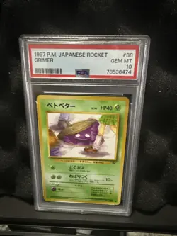 1997 Pokemon Japanese Rocket Grimer PSA 10 - Image 1