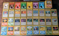 Complete Pokemon Base Set Commons And Uncommons NM-MP Authentic Vintage WOTC - Image 2