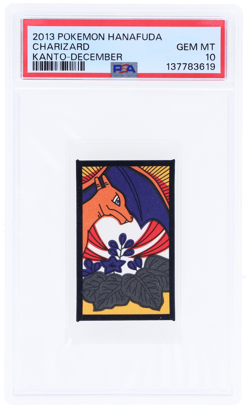 2013 Pokemon Hanafuda Kanto Charizard December # PSA 10 - Image 1