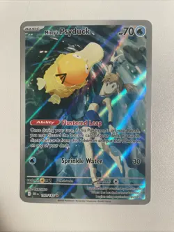 Pokemon TCG Misty's Psyduck Destined Rivals 193/182 Illustration Rare - Image 1