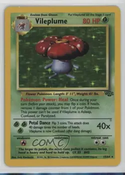 Vileplume Holo Pokemon Jungle #15 1999 - Image 1