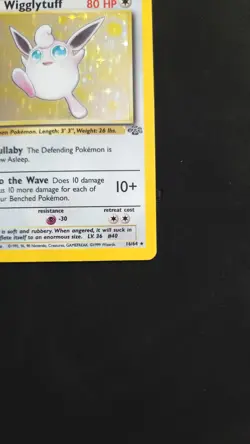 Pokemon TCG Wigglytuff Jungle 16/64 1st Edition Holo Rare LP - Image 4