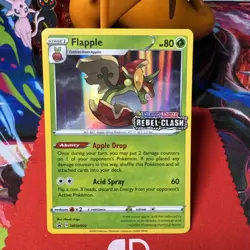 Flapple SWSH022 NM+ Holo STAMPED Prerelease Promo - Rebel Clash - Pokemon TCG - Image 1