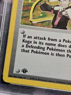 2000 Pokemon Gym Challenge KOGA HOLO 1st Edition 19/132 PSA 7 NM - Image 2