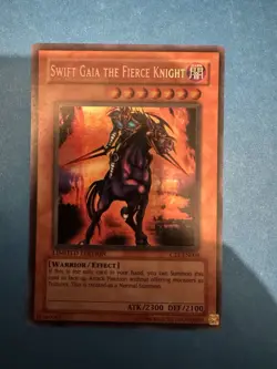 YU-GI-OH Swift Gaia the Fierce Knight Limited Edition Trading Card CT1-EN004 - Image 1