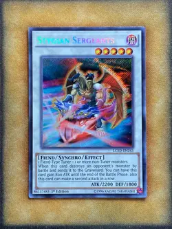 Yugioh Stygian Sergeants LC5D-EN243 Secret Rare 1st Ed NM - Image 1