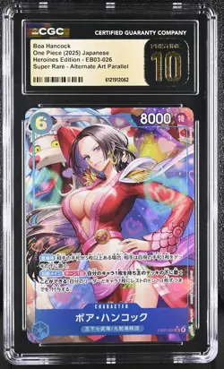 CGC 10 PRISTINE Japanese One Piece 2025 Boa Hancock EB03-026 Alternate Art - Image 1