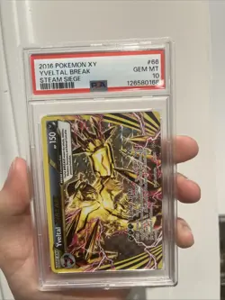 Pokemon TCG Yveltal Break Steam Siege Holo Rare Card 66/114 PSA 10 - Image 1
