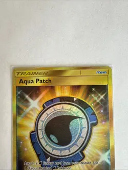 Aqua Patch - 161/145 - Pokemon Guardians Rising Sun & Moon Secret Rare Card NM - Image 2