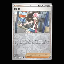 Pokemon TCG Hilda 084/086 White Flare Uncommon Reverse Holo Card 2025 NM - Image 1