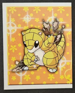 Sandshrew #196 Merlin Coll. Vintage Sticker Pokemon Trading Card Game 1999 NM - Image 1