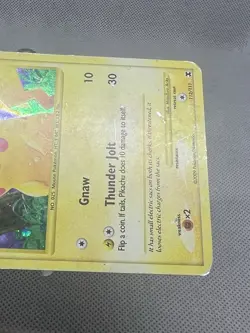 Pokemon Pikachu TCG Secret Rare Holo Card 112/111 Rising Rivals HP/DMG - Image 3
