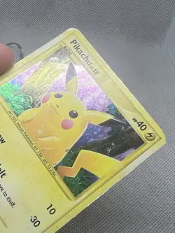 Pokemon Pikachu TCG Secret Rare Holo Card 112/111 Rising Rivals HP/DMG - Image 4