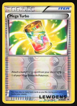 Mega Turbo - 86/108 - Uncommon Reverse Holo - Roaring Skies - Pokemon Card - Image 1