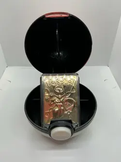 Vintage Pokemon Mewtwo 23K Gold Plated Trading Card w/ Box and COA 90s Blue Box - Image 1
