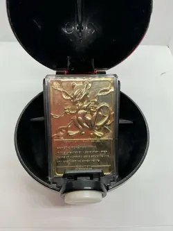 Vintage Pokemon Mewtwo 23K Gold Plated Trading Card w/ Box and COA 90s Blue Box - Image 2