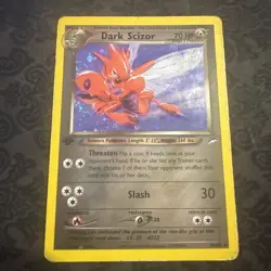 Dark Scizor - 9/105 - Pokemon Neo Destiny 1st Edition Holo Rare Card WOTC - Image 1