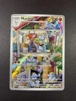 Machoke 177/165 Scarlet & Violet 151 NM Pokemon Card Illustration Rare IR 🔥 !! - Image 1