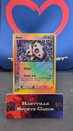 Pokemon Card: Aron REVERSE HOLO 25/109 EX Ruby & Sapphire Set - Image 1