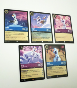 Disney Lorcana Theme lot - Olaf (Frozen) Theme Lot Of 5 Cards - Image 2