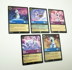 Disney Lorcana Theme lot - Olaf (Frozen) Theme Lot Of 5 Cards - Image 3