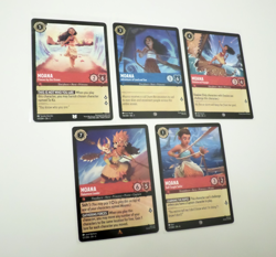 Disney Lorcana Theme Lot - Moana Theme Lot Of 5 Cards - Image 1