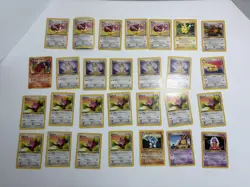 Pokemon 1st Edition Jungle Lot Set - All Common & Uncommon Pokemon - 150+ Cards - Image 2