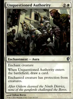 MTG Conspiracy #85 Unquestioned Authority - LP to NM - Image 1
