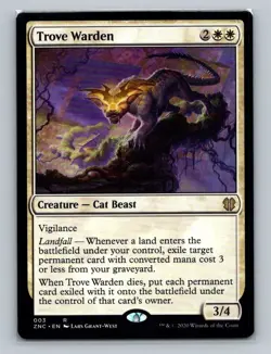 1x MTG - Trove Warden (003) - Commander Zendikar Rising - ZNC - NM - Image 1