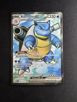 Blastoise EX 184/165 Scarlet & Violet 151 - Pokemon TCG Full Art Ultra Rare ENG - Image 1