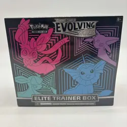 Pokemon TCG Sword & Shield Evolving Skies ETB Sealed w/ Acrylic Case - Image 1