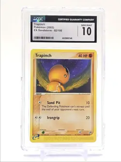 TRAPINCH 2003 POKEMON EX SANDSTORM COMMON 82/100 CGC 10 Q1300 - Image 1