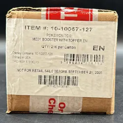 Pokemon TCG English ME01 Mega Evolution Enhanced Booster Box Case Sealed - Image 1
