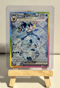 Pokemon Prismatic Evolutions-Glaceon ex 150/131 Special Illustration Rare.Mint - Image 1