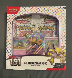 Pokemon TCG Alakazam ex 151 Collection Box – Factory Sealed Scarlet & Violet 151 820650855269 - Image 1