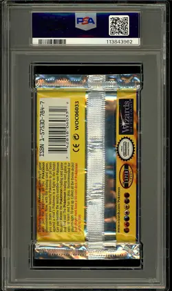 Pokemon 1999 Vintage WOTC Base Set Charizard Sealed Booster Pack PSA 9 - Image 2