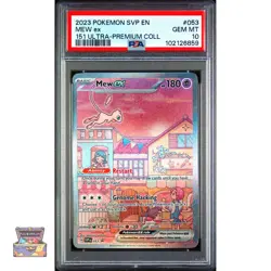 MEW EX 053 POKEMON SVP EN SV BLACK STAR PROMO S&V 151 2023 ULTRA-PREMIUM PSA 10 - Image 1