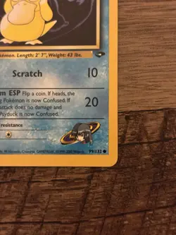 Pokemon TCG Sabrina's Psyduck 99/132 Gym Challenge Common Basic 50 HP Regular - Image 3