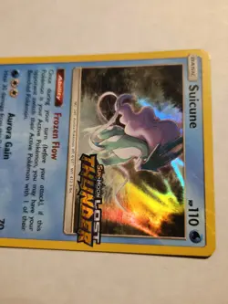 Suicune 2018 Pokemon TCG #SM149 Sun & Moon Lost Thunder Rare Holo Stamped - Image 3