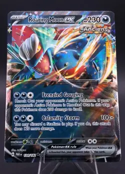 Roaring Moon ex 124/182 - Paradox Rift - Pokemon TCG - Double Rare Holo NM/M - Image 1