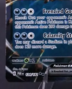 Roaring Moon ex 124/182 - Paradox Rift - Pokemon TCG - Double Rare Holo NM/M - Image 5