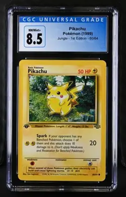 Pokemon Pikachu 1999 Jungle - 1st Ed. 60/64 CGC 8.5 - Image 1