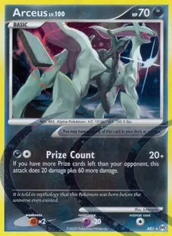 Arceus - AR1 - Holo Rare LP TCG Pokemon - Image 1