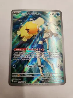 Pokemon TCG Misty's Psyduck Destined Rivals 193/182 Illustration Rare SV10 - Image 1