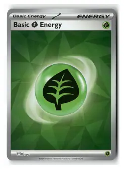 Basic Grass Energy 009 Scarlet & Violet Energies Pokemon Reverse Holo Near Mint - Image 1