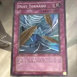 Konami Dust Tornado PSV-011 Super Rare Trap-Normal Pharaoh's Servant 1st Edition - Image 1