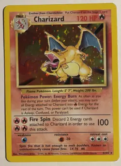 Charizard HOLO Base Set Unlimited (1999) Original Vintage Pokemon Cards - Image 1