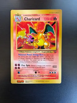 Pokemon Card Charizard Promo CoroCoro Comic Jumbo Vintage 1999 Japanese - Image 1