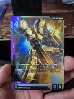 Gundam Card Game - Gundam Gusion Rebake GD02-055 LR English Holofoil - Image 3